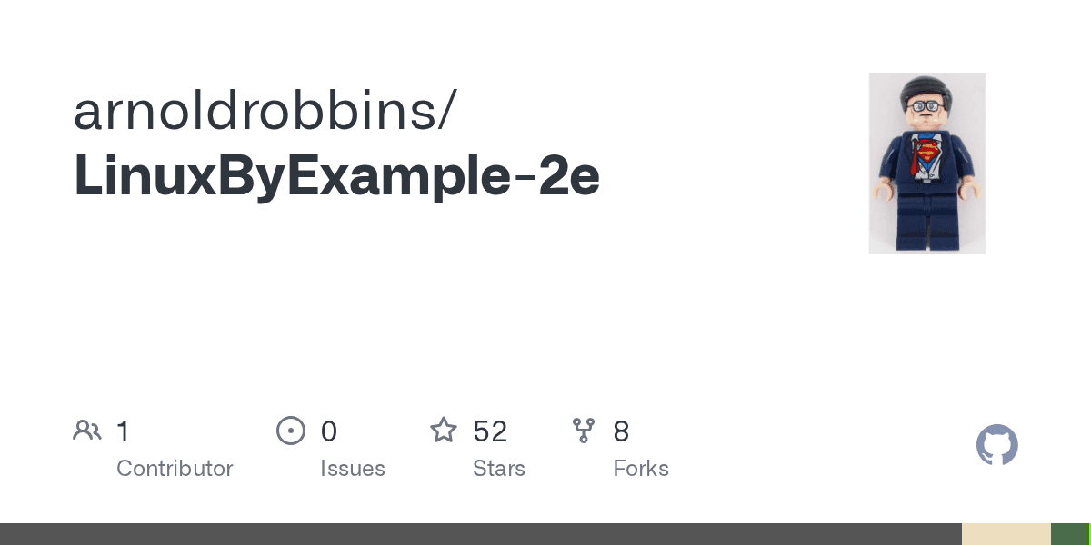 GitHub - arnoldrobbins/LinuxByExample-2e