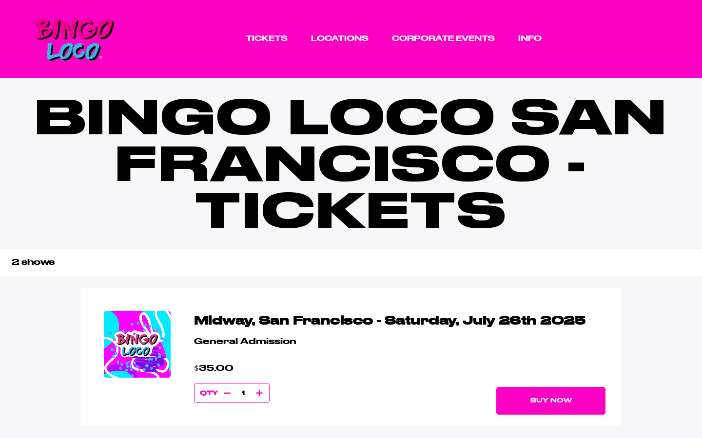 Bingo Loco San Francisco