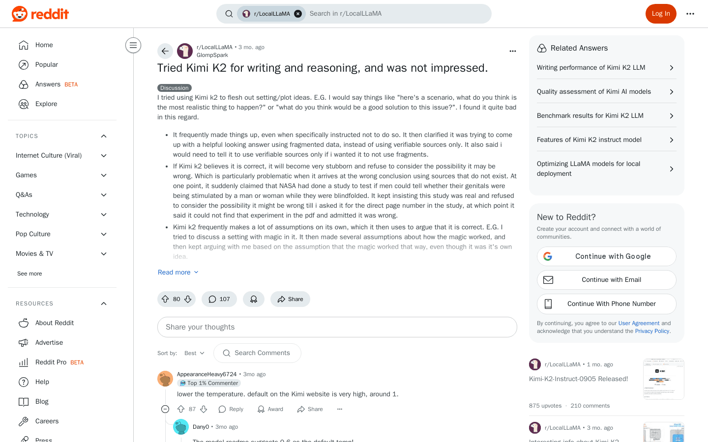 How to improve the output quality for creative writing with Kimi K2
