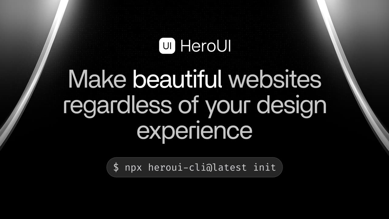 HeroUI (Previously NextUI) - Beautiful, fast and modern React UI Library