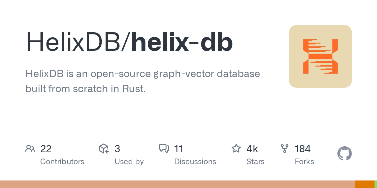 GitHub - HelixDB/helix-db: HelixDB is an open-source graph-vector database built from scratch in Rust.