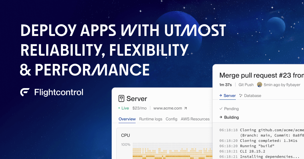Preview of Flightcontrol – The AWS experience that didn’t seem possible