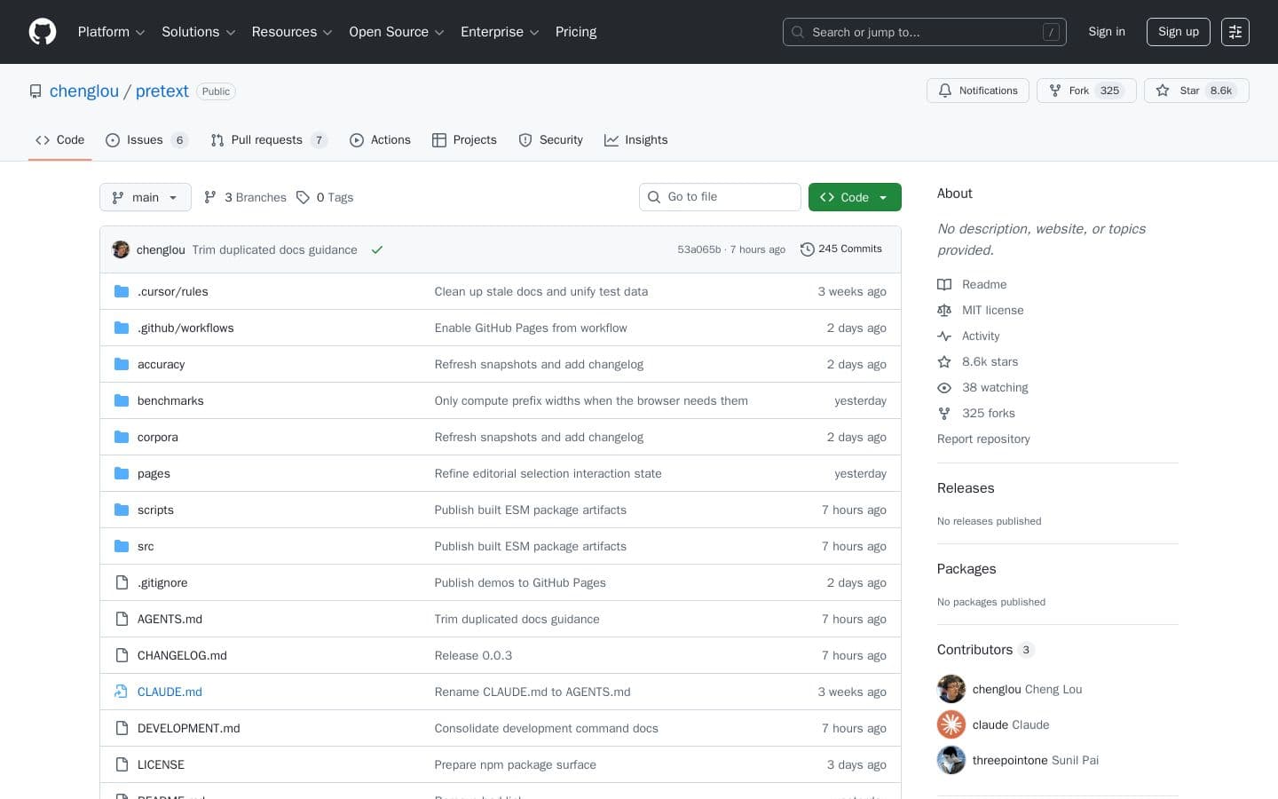 GitHub - chenglou/pretext