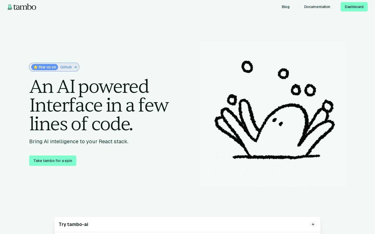 tambo-ai | Build AI-powered React components