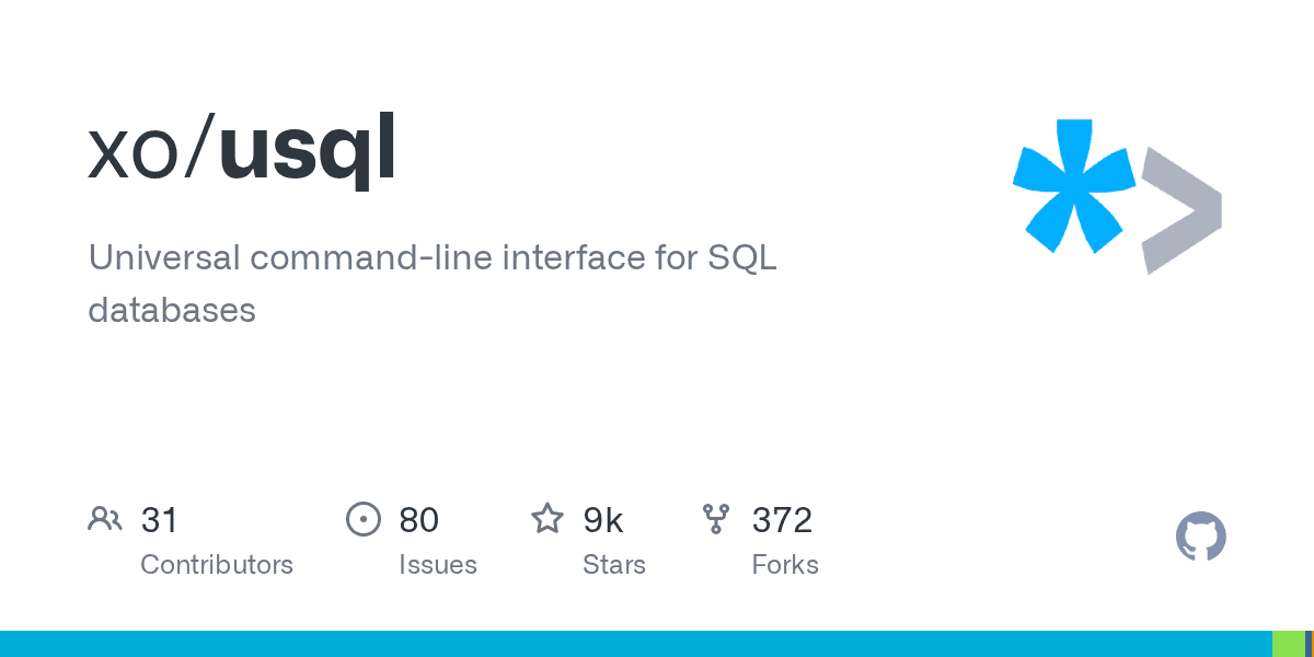 GitHub - xo/usql: Universal command-line interface for SQL databases