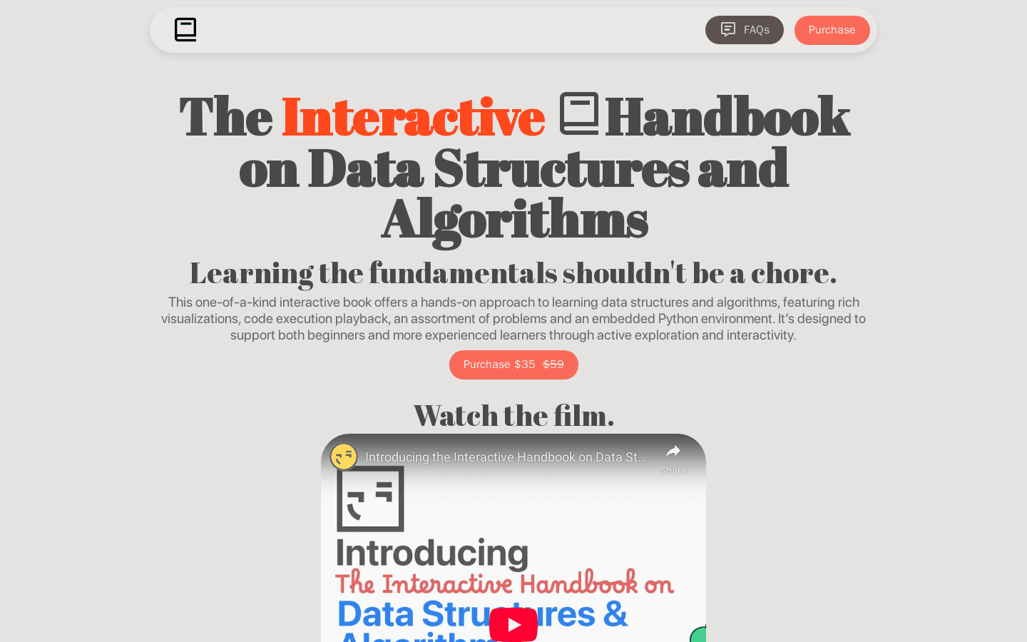 The Interactive Handbook on Data Structures and Algorithms