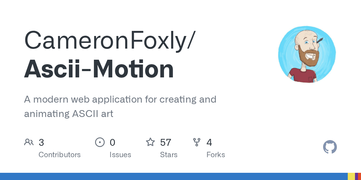 GitHub - CameronFoxly/Ascii-Motion: A modern web application for creating and animating ASCII art
