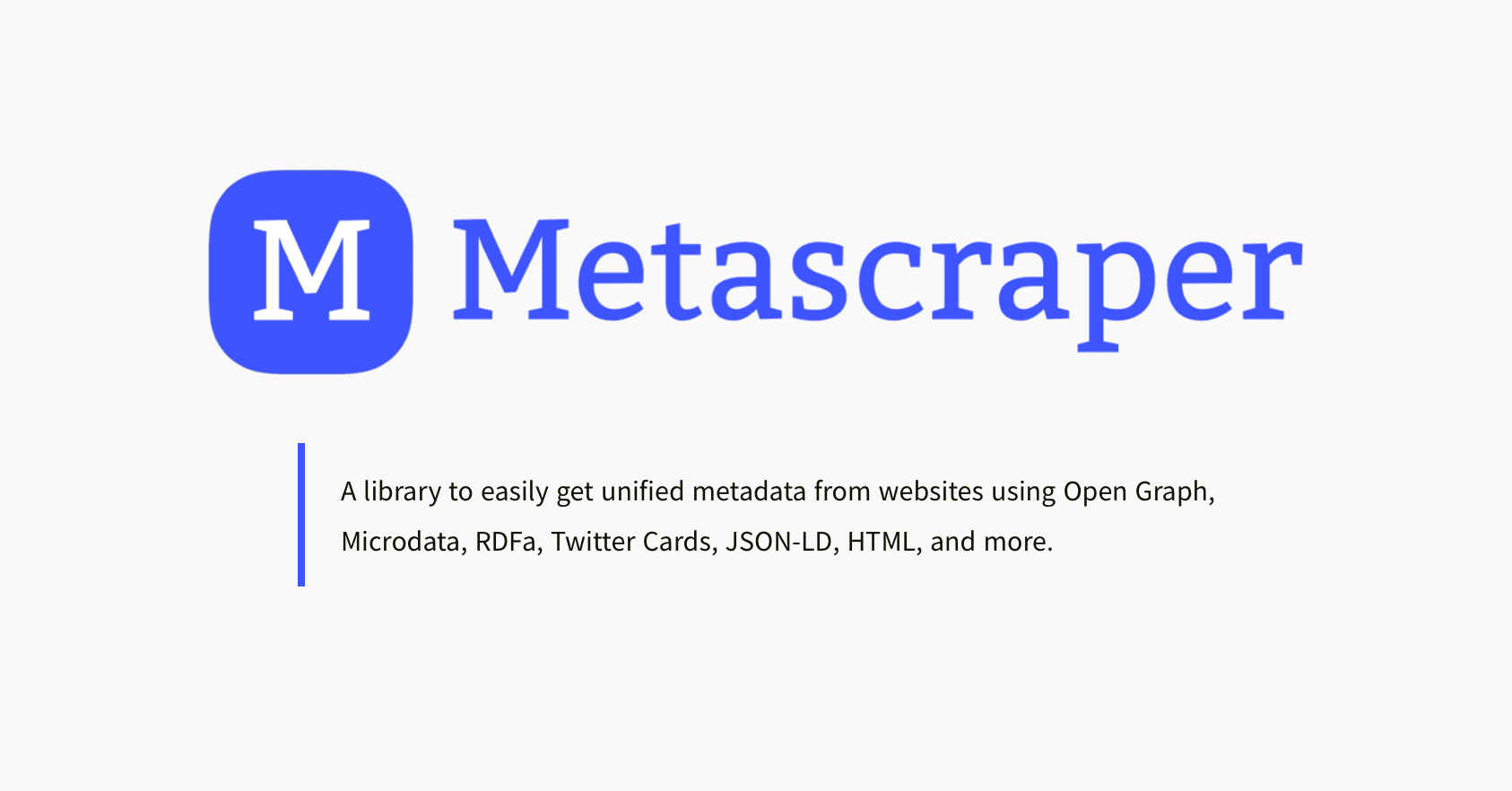 Preview of Metascraper: unified metadata from the web