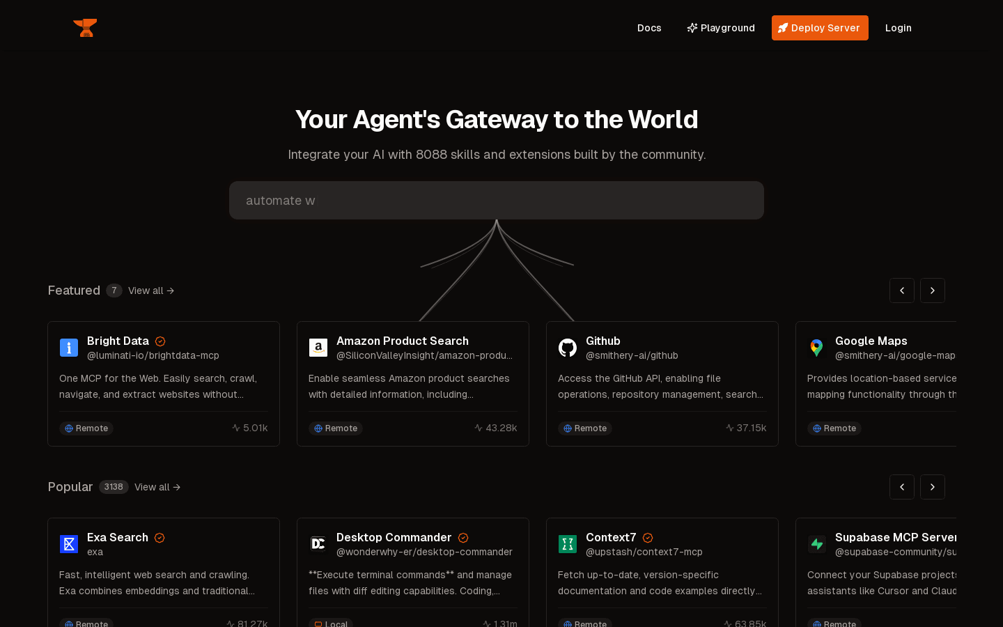 Smithery - Model Context Protocol Registry