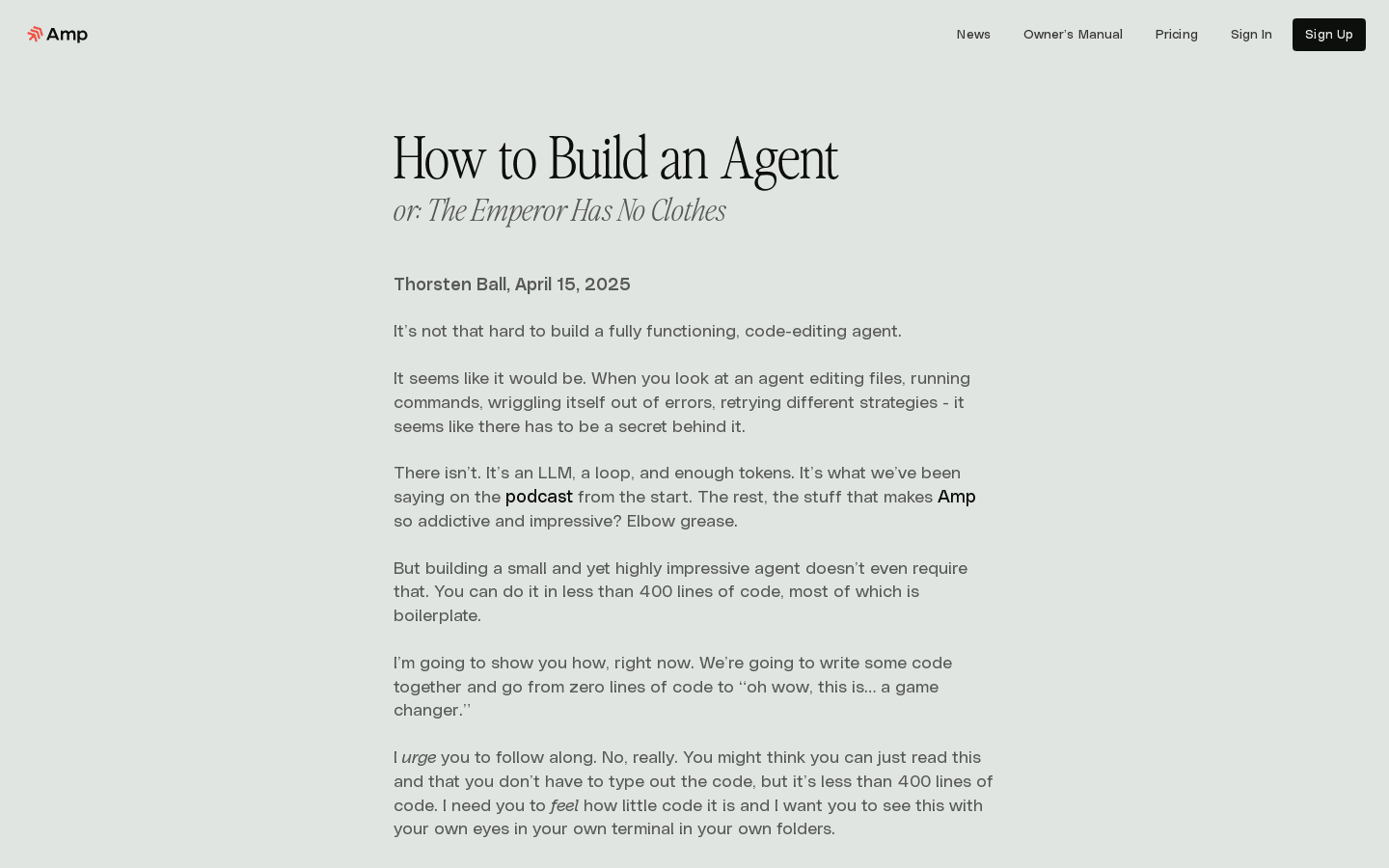 How to Build an Agent