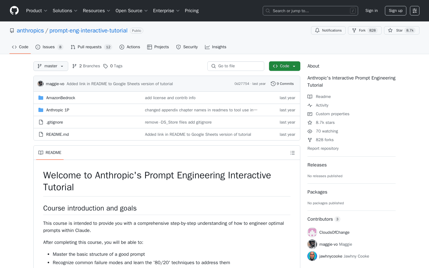 GitHub - anthropics/prompt-eng-interactive-tutorial: Anthropic’s Interactive Prompt Engineering Tutorial