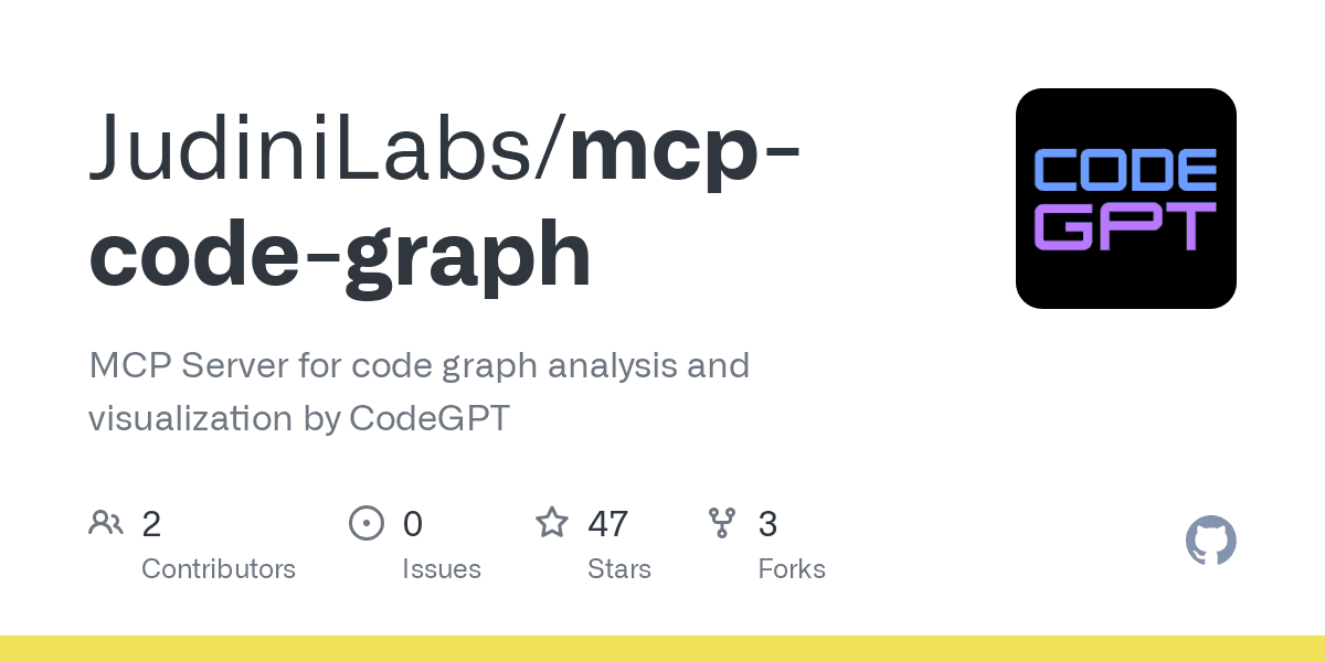 GitHub - JudiniLabs/mcp-code-graph: MCP Server for code graph analysis and visualization by CodeGPT