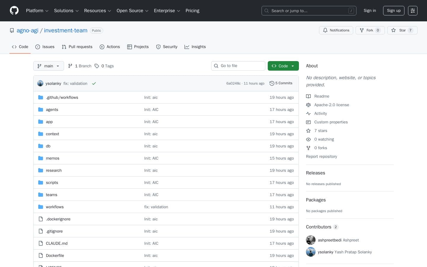GitHub - agno-agi/investment-team