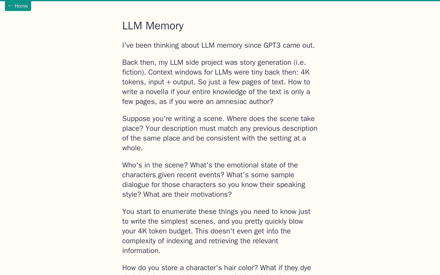 LLM Memory