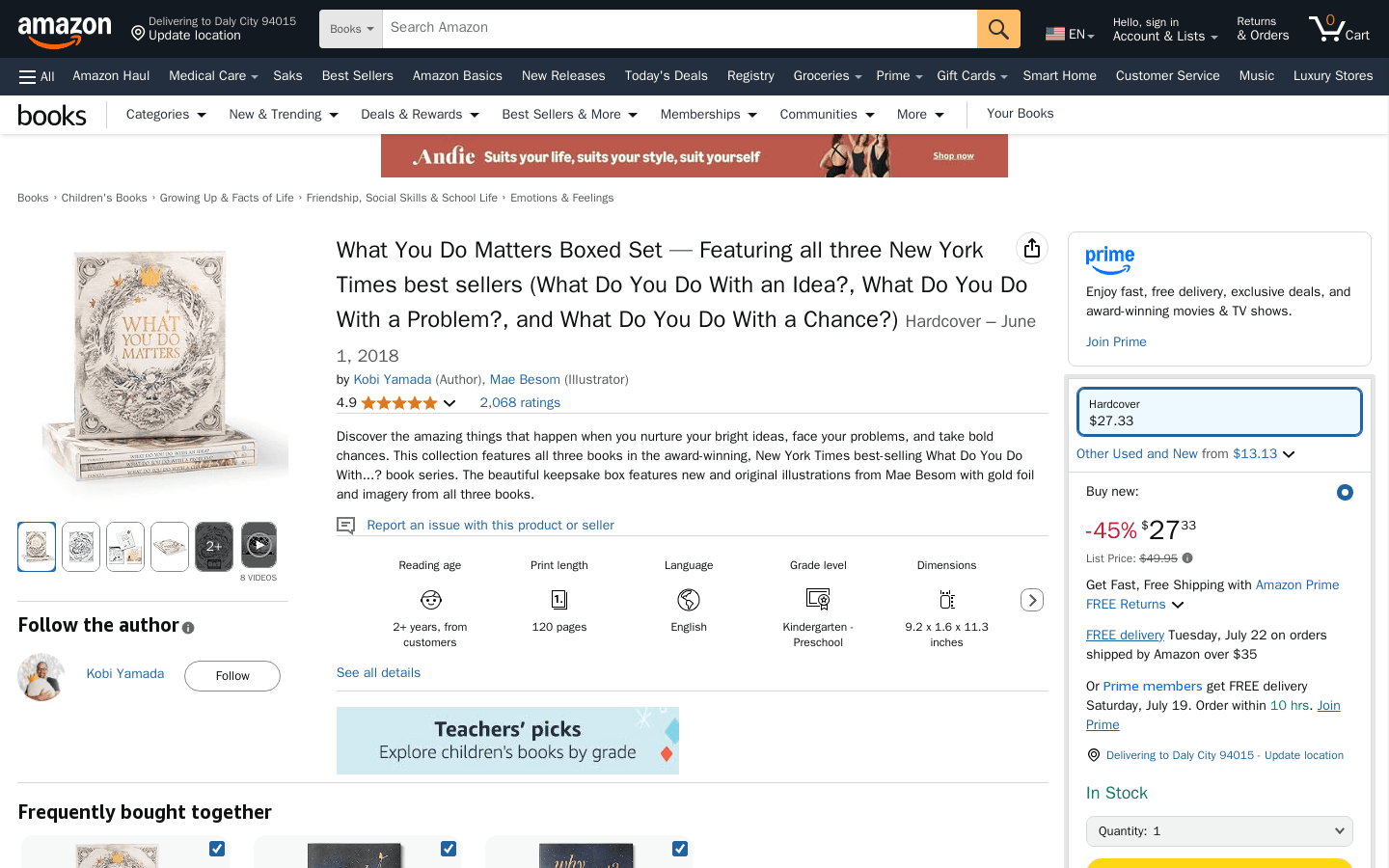 What You Do Matters Boxed Set — Featuring all three New York Times best sellers (What Do You Do With an Idea?, What Do You Do With a Problem?, and What Do You Do With a Chance?)