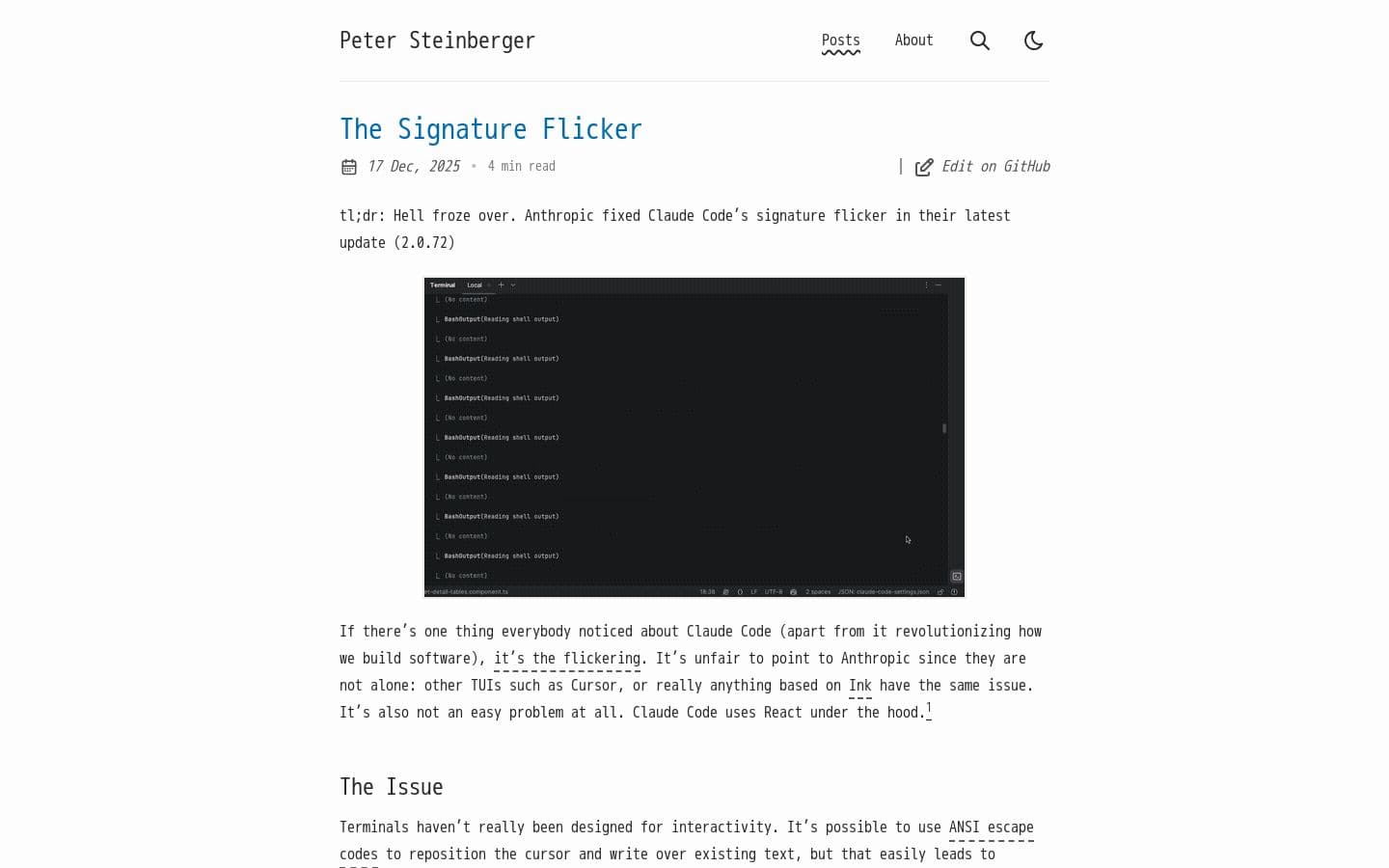 The Signature Flicker | Peter Steinberger