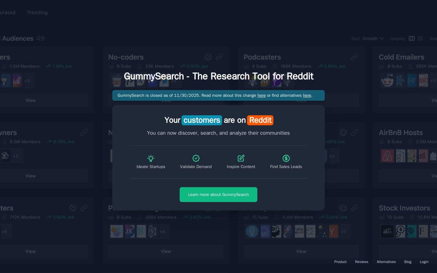 GummySearch for Reddit