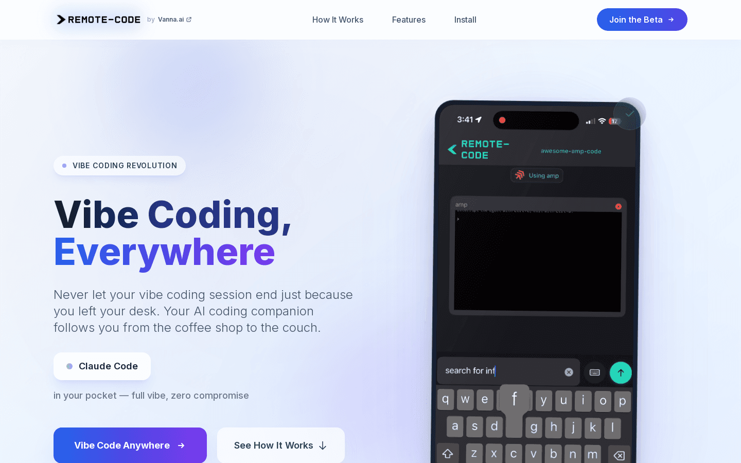 Vibe Coding, Everywhere - Remote Code