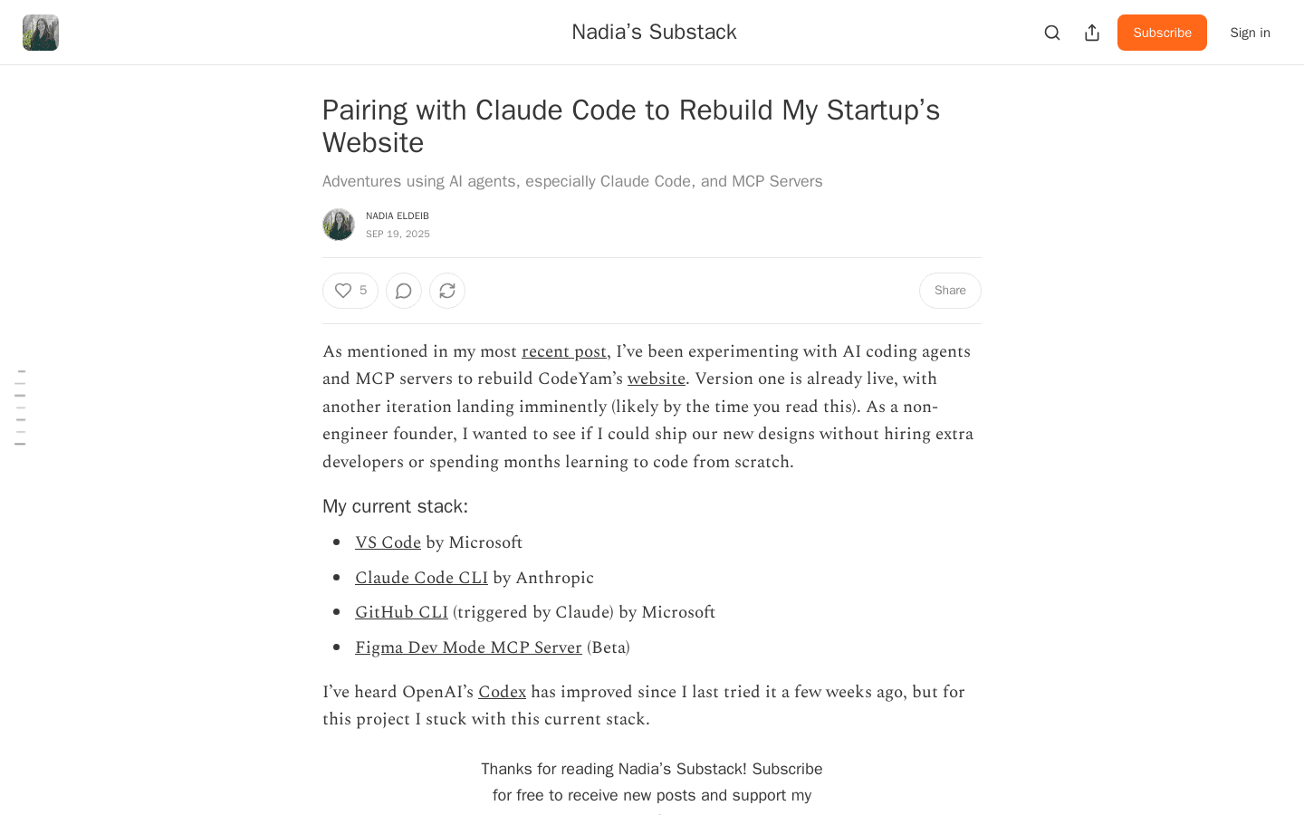 Pairing with Claude Code to Rebuild My Startup’s Website