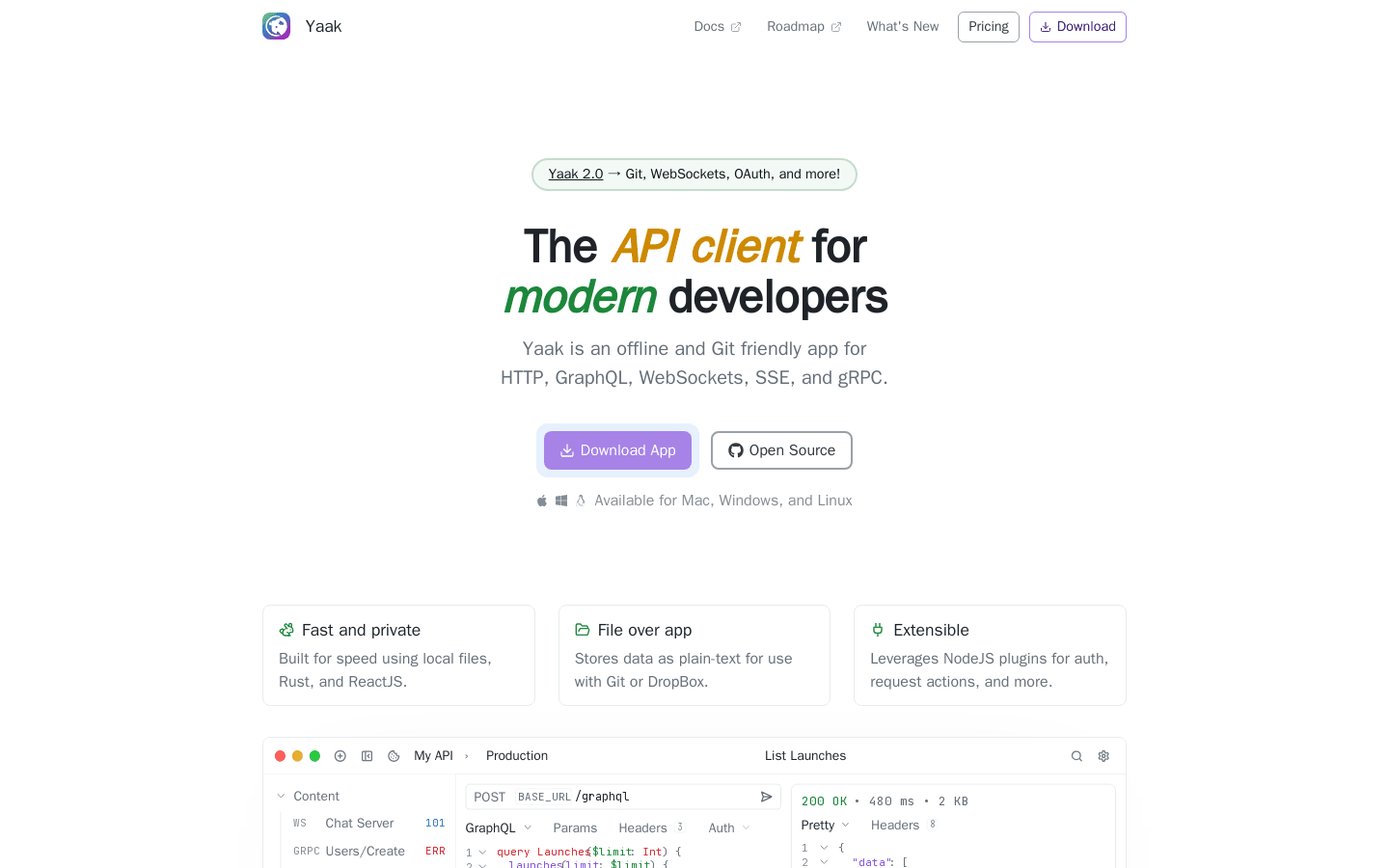 Yaak – The API client for modern developers