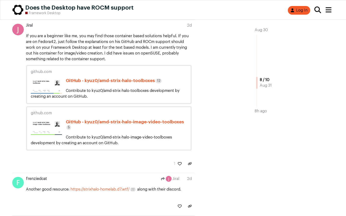 Does the Desktop have ROCM support - Framework Desktop - Framework Community