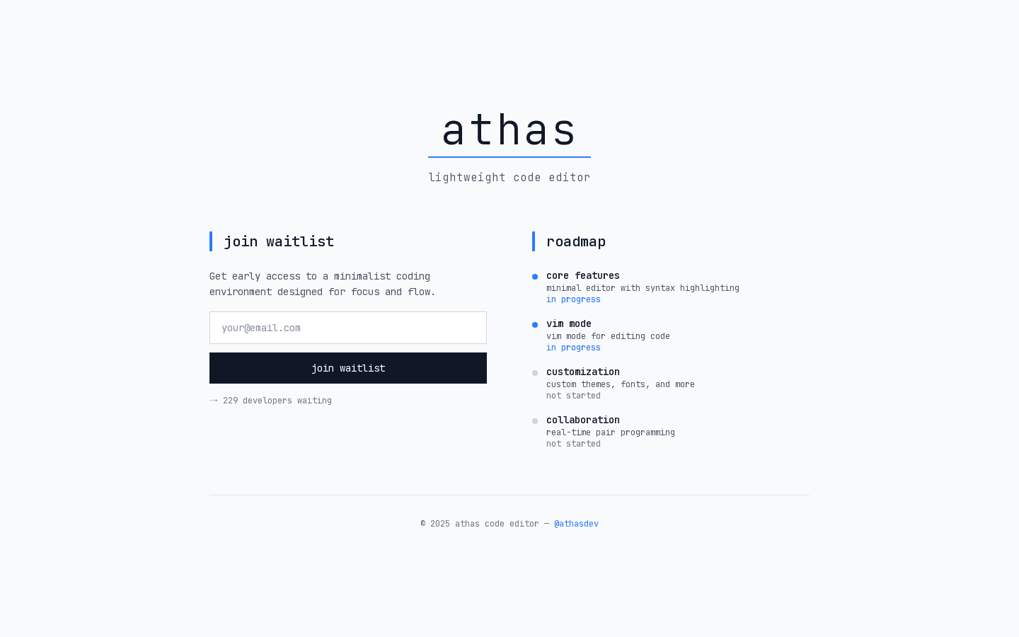 Athas - Lightweight Code Editor