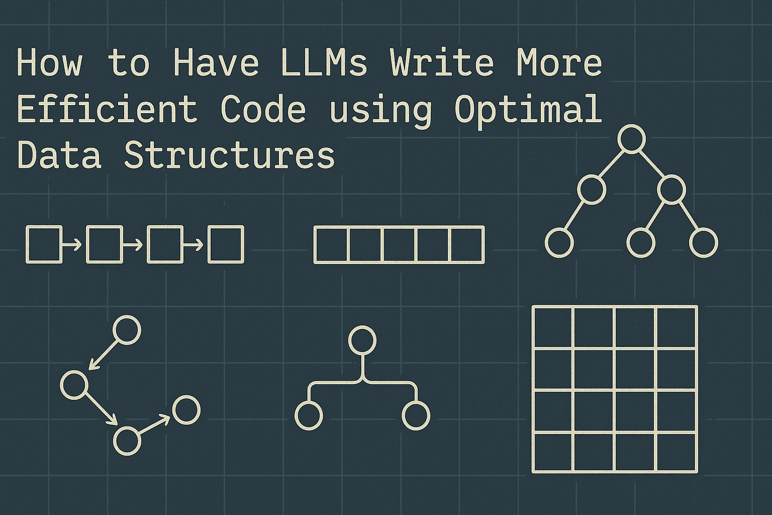 How to Have LLMs Write More Efficient Code using Optimal Data Structures