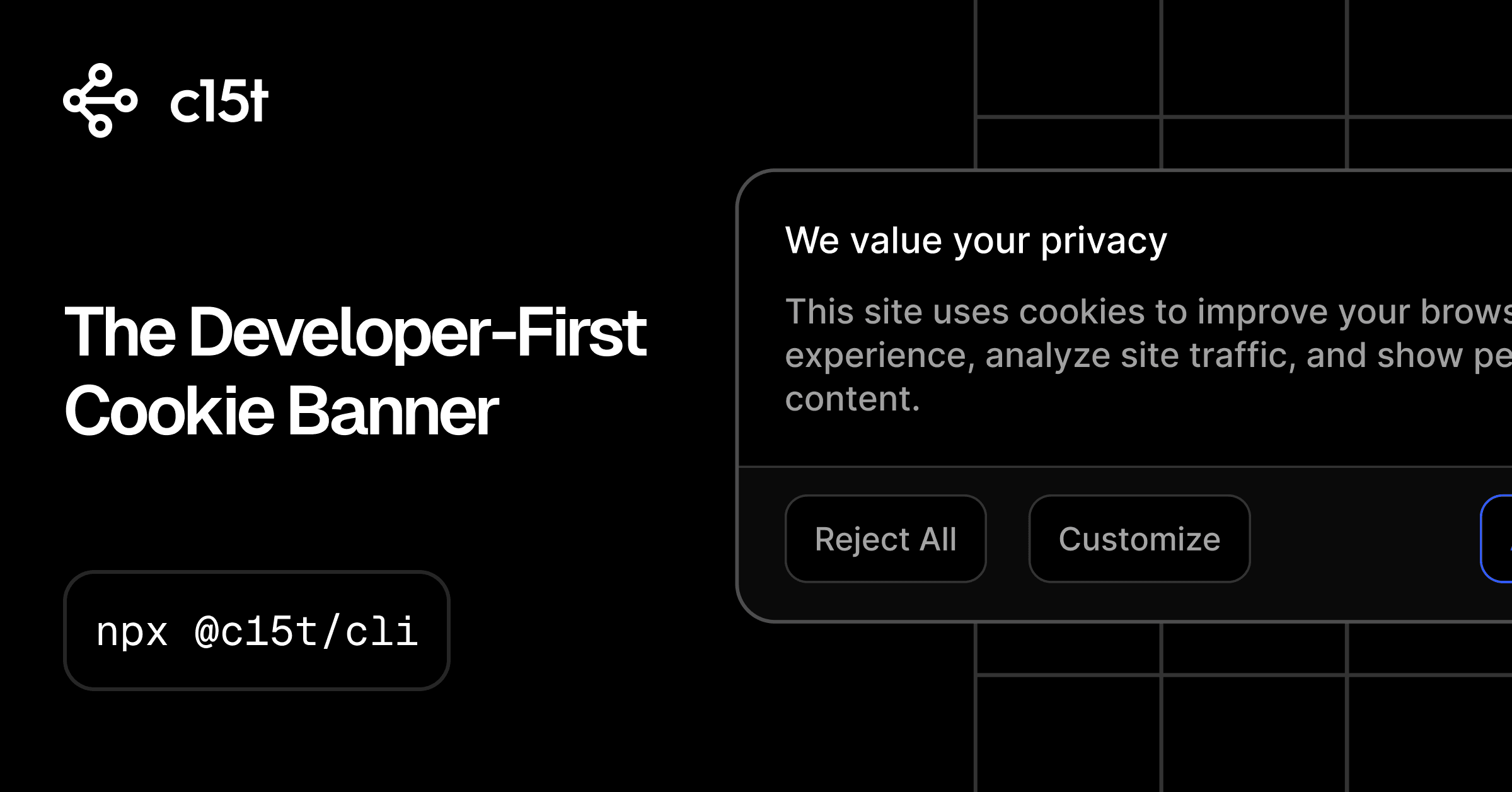 Preview of The Developer-First Cookie Banner