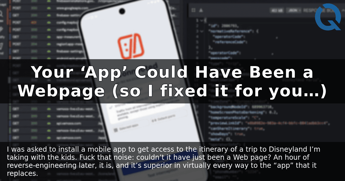 Preview of Your ‘App’ Could Have Been a Webpage (so I fixed it for you…)