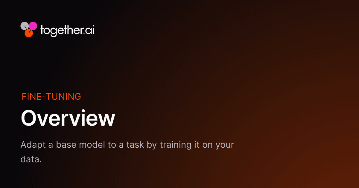Preview of Overview - Together AI docs