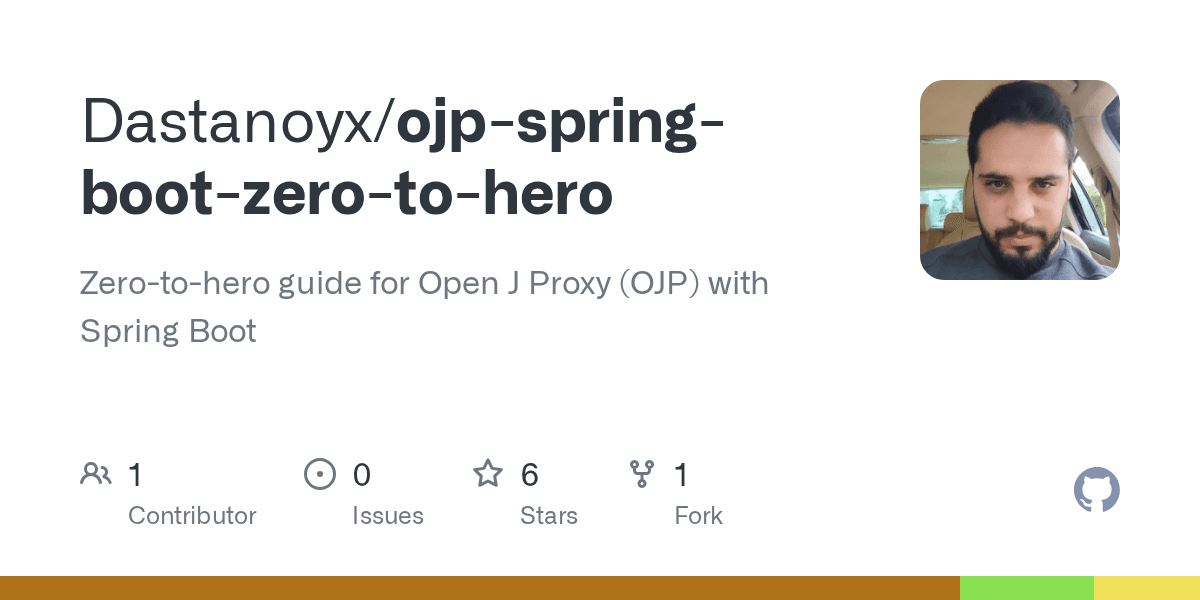 Preview of Dastanoyx/ojp-spring-boot-zero-to-hero: Zero-to-hero guide for Open J Proxy (OJP) with Spring Boot