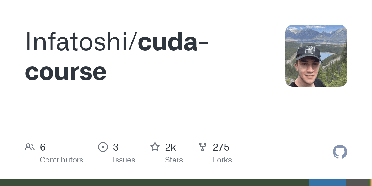 GitHub - Infatoshi/cuda-course