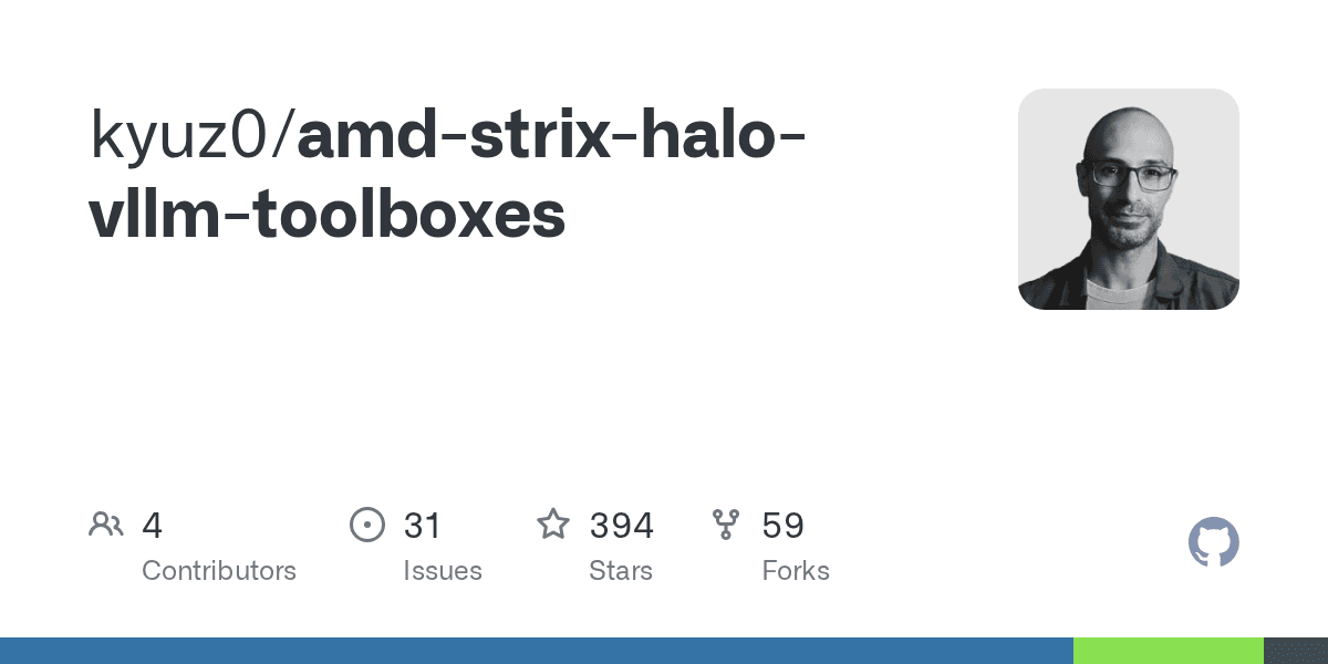 Preview of amd-strix-halo-vllm-toolboxes/rdma_cluster/setup_guide.md at main · kyuz0/amd-strix-halo-vllm-toolboxes