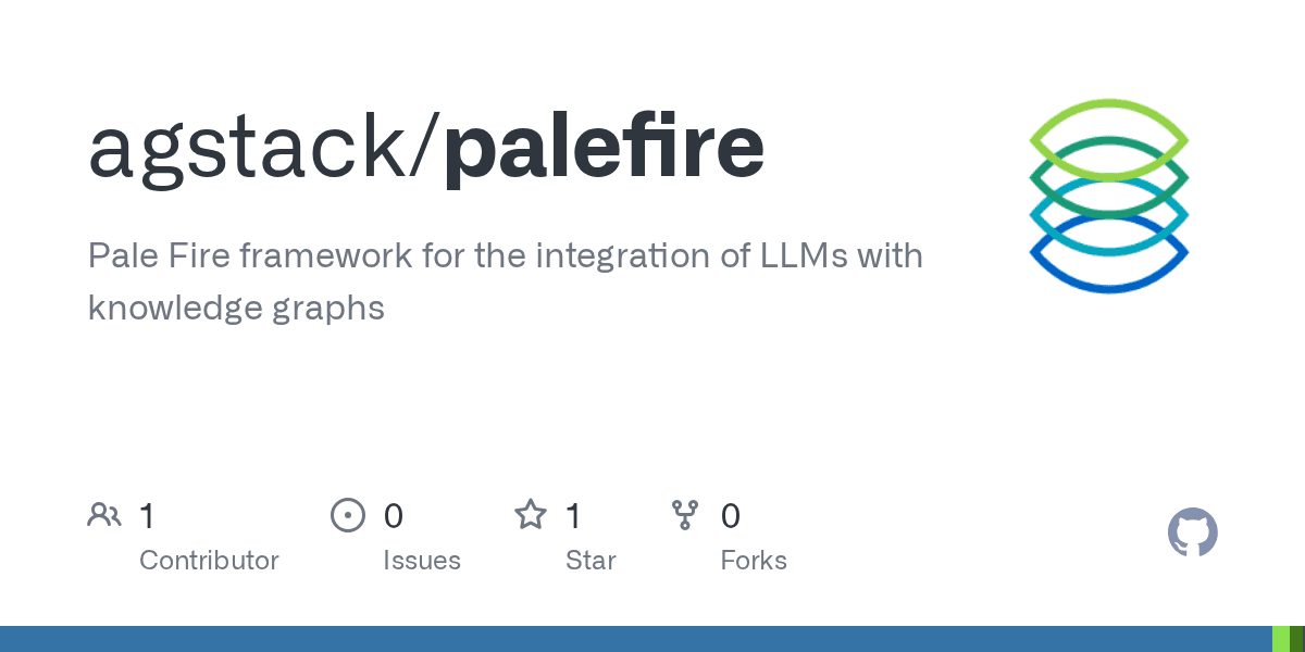 Preview of agstack/palefire: Pale Fire framework for the integration of LLMs with knowledge graphs