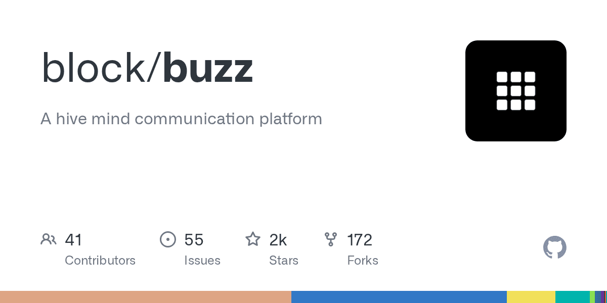 Preview of GitHub - block/buzz: A hive mind communication platform