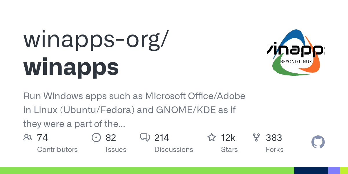 Run Windows apps such as Microsoft Office/Adobe in Linux (Ubuntu/Fedora) and GNOME/KDE as if they were a part of the native OS