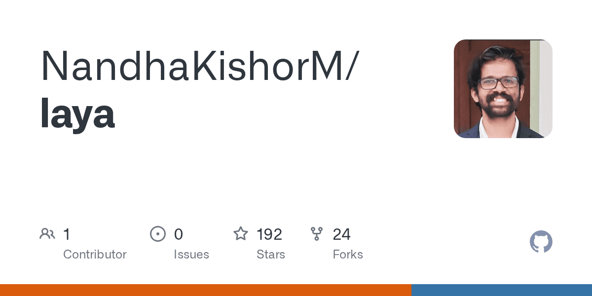 Preview of GitHub - NandhaKishorM/laya