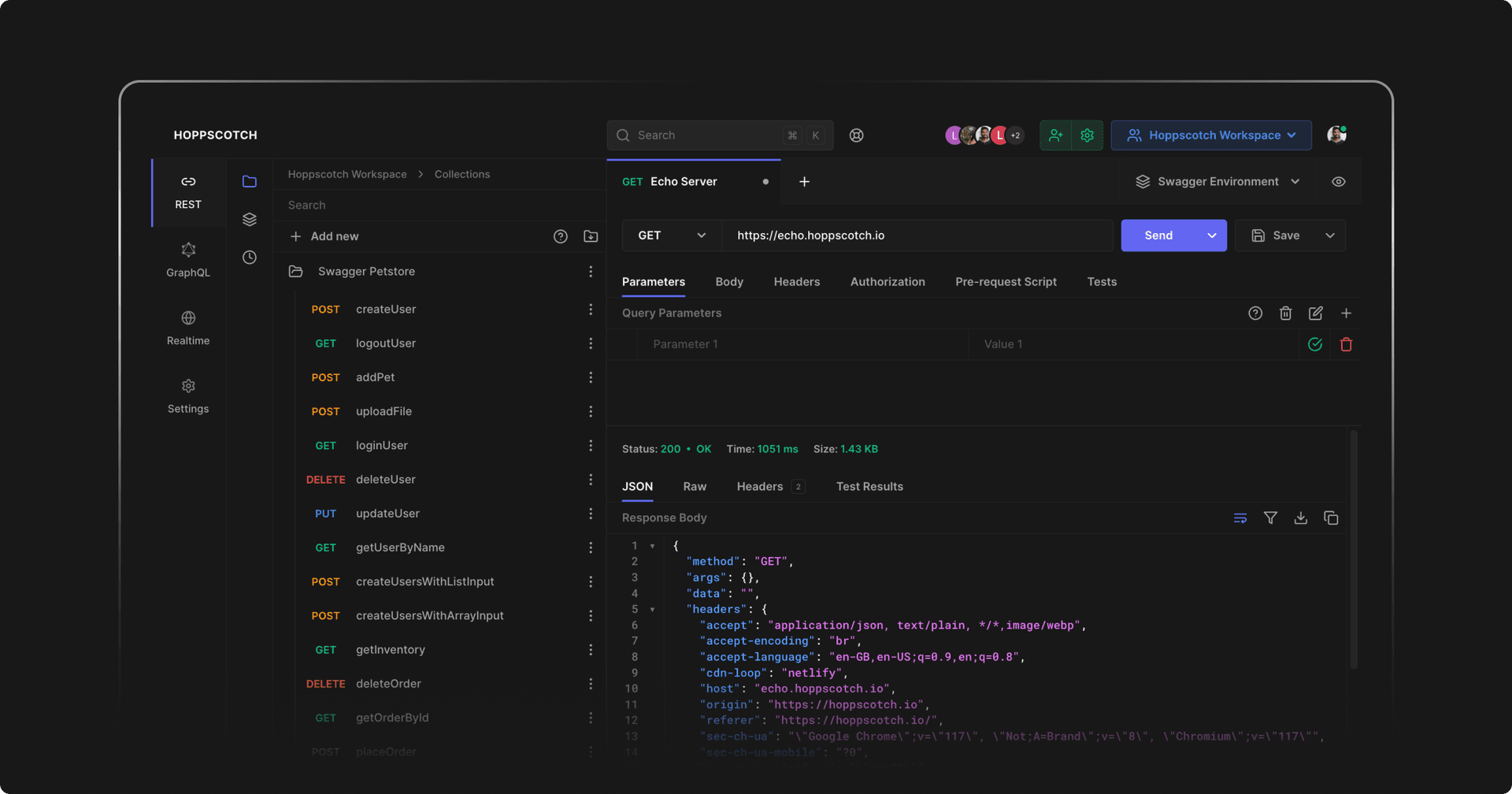 Hoppscotch • Open source API development ecosystem