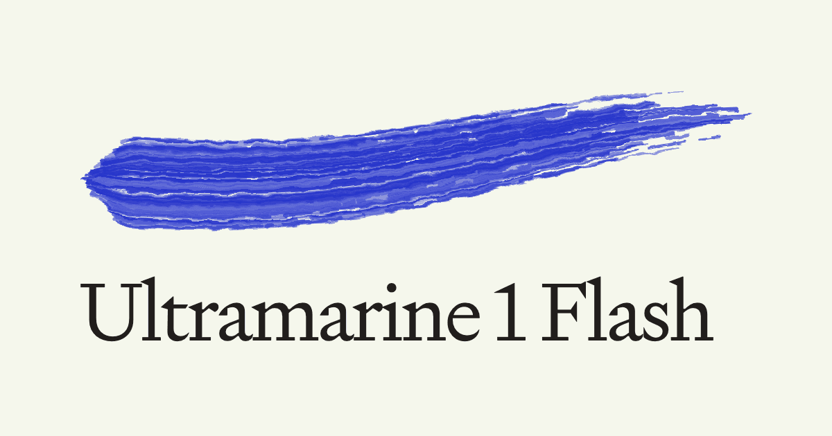 Ultramarine 1 Flash — Paper Instruments