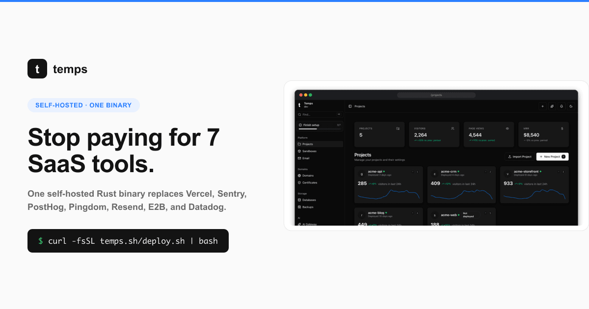 Preview of Stop Paying for 7 SaaS Tools — Temps