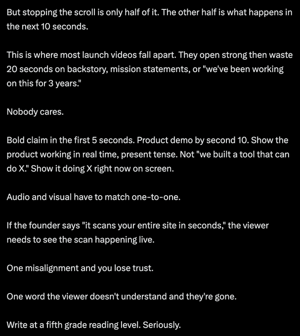 (1) Lenny Rachitsky on X: "Great advice for creating your launch video https://t.co/HUp85FNeC9" / X
