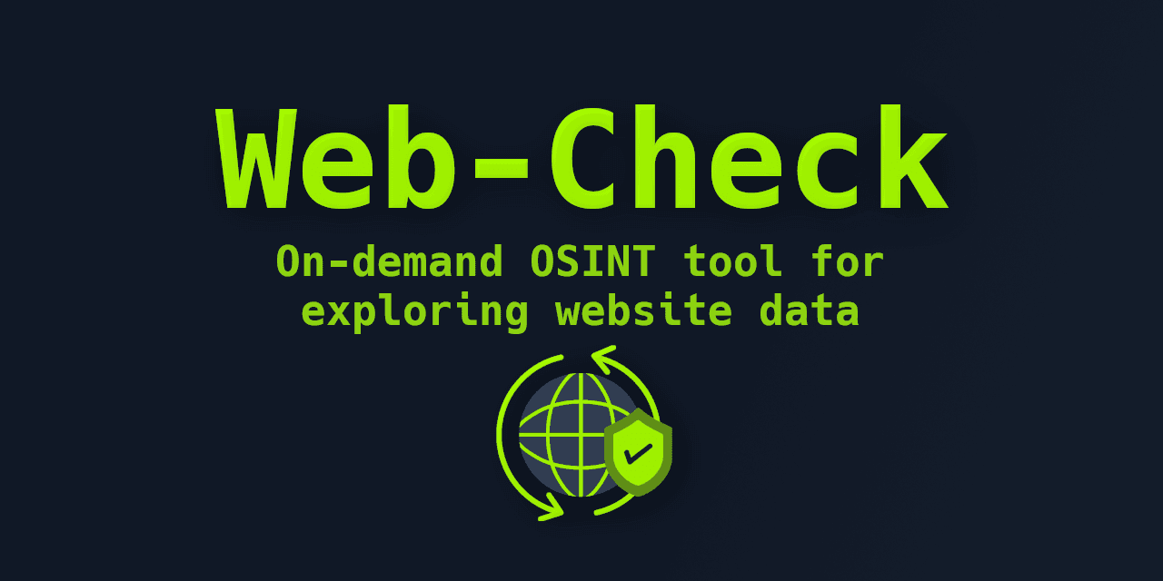 GitHub - Lissy93/web-check: 🕵️‍♂️ All-in-one OSINT tool for analysing any website