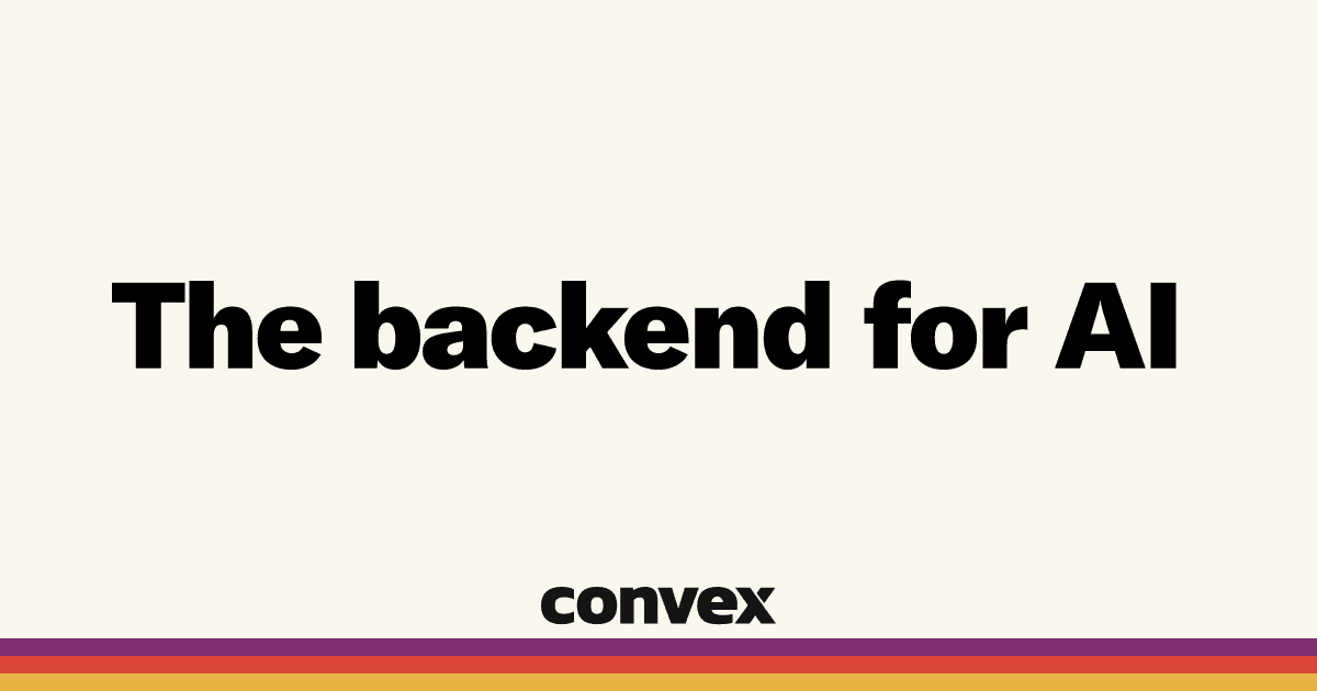 Preview of Convex | The reactive database for app developers