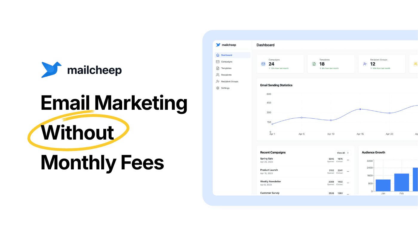 Mailcheep - Email Marketing Without Monthly Fees