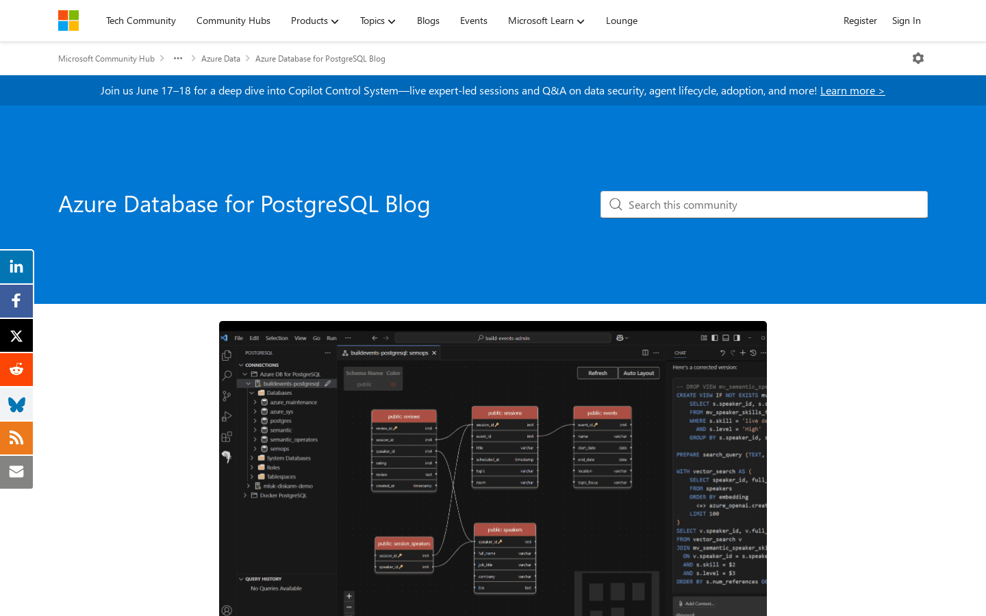 Announcing a new IDE for PostgreSQL in VS Code from Microsoft