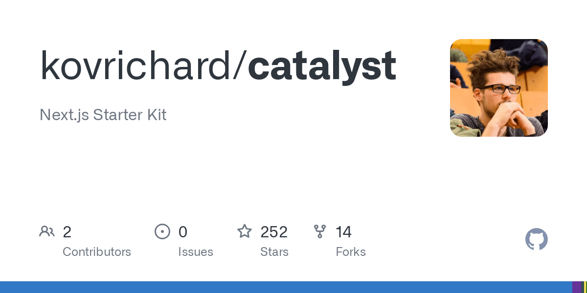 GitHub - kovrichard/catalyst: Next.js Starter Kit
