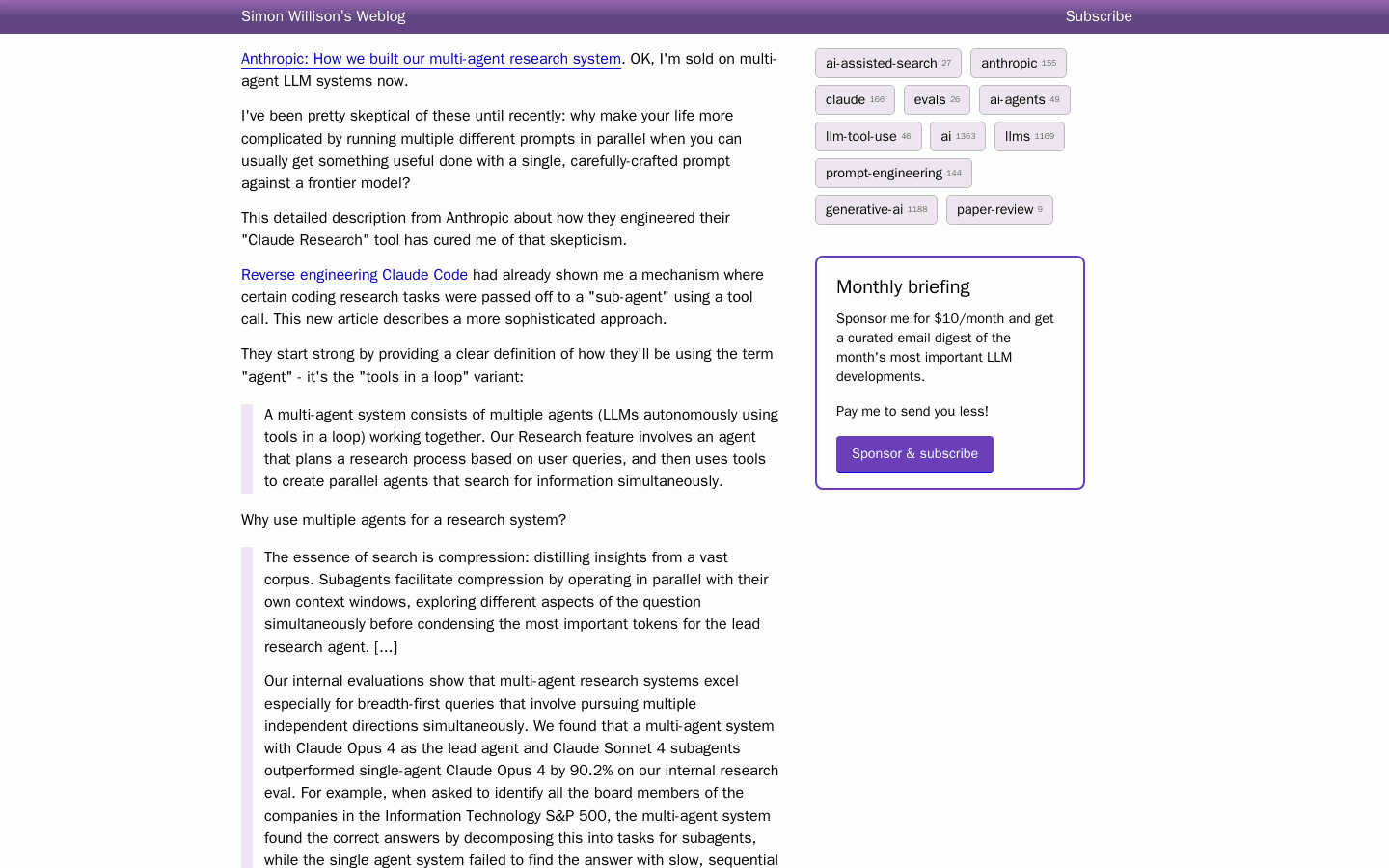 Anthropic: How we built our multi-agent research system