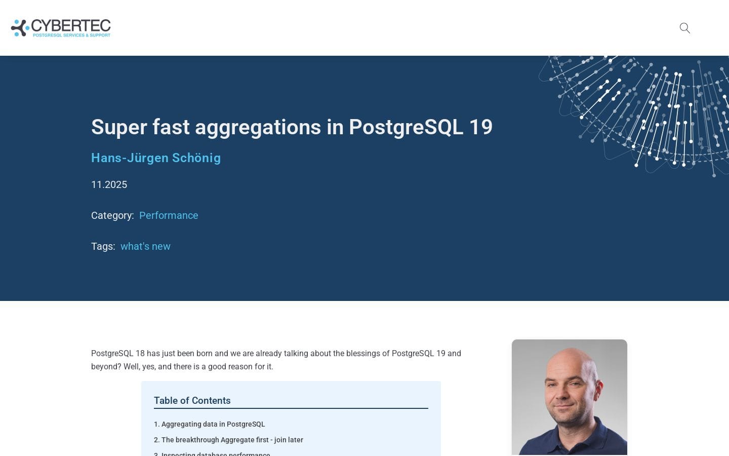 Super fast aggregations in PostgreSQL 19