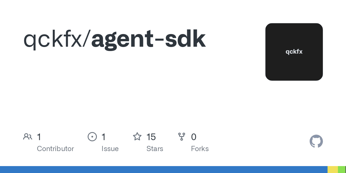 Preview of GitHub - qckfx/agent-sdk
