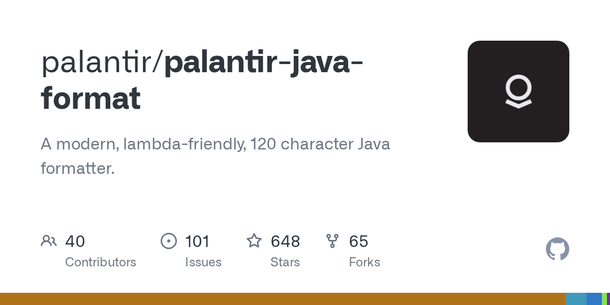 GitHub - palantir/palantir-java-format: A modern, lambda-friendly, 120 character Java formatter.